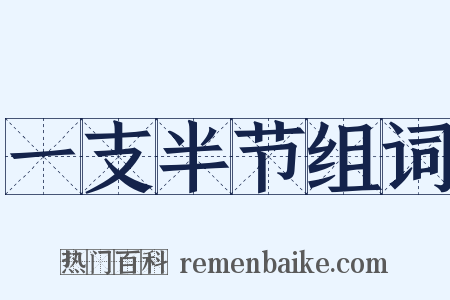 一支半节组词是什么意思的图片